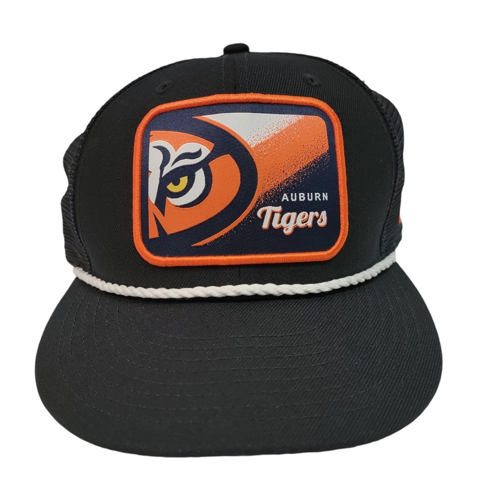 New Era Navy Auburn Tigers Billboard 9FIFTY Snapback Hat Mens Mesh Trucker Cap